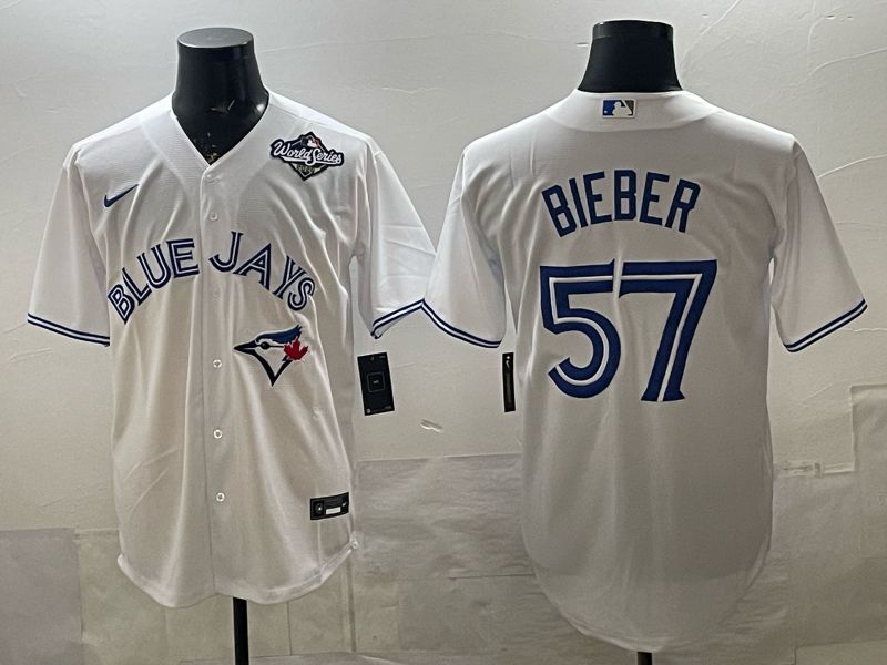 Men Toronto Blue Jays #57 Bieber White 2026 Nike Game MLB Jersey 005->toronto blue jays->MLB Jersey